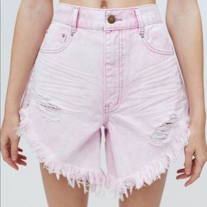 BDG Carla High-Waisted Denim Cutoff Shorts